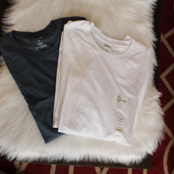 2 Sonoma, Large long sleeve Supersoft crewneck tee shirts blue and white - Picture 2 of 7